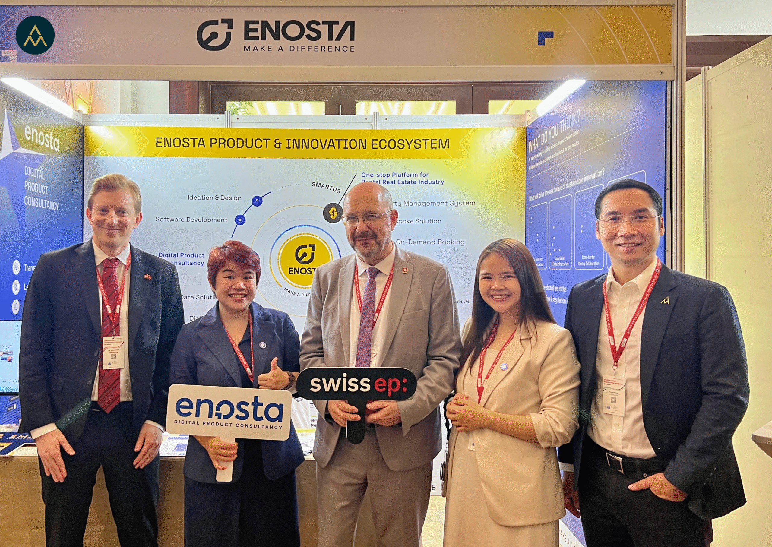 Alliance Mount at a SwissEP-supported enterprise, illustrating practical collaboration and innovation in action.